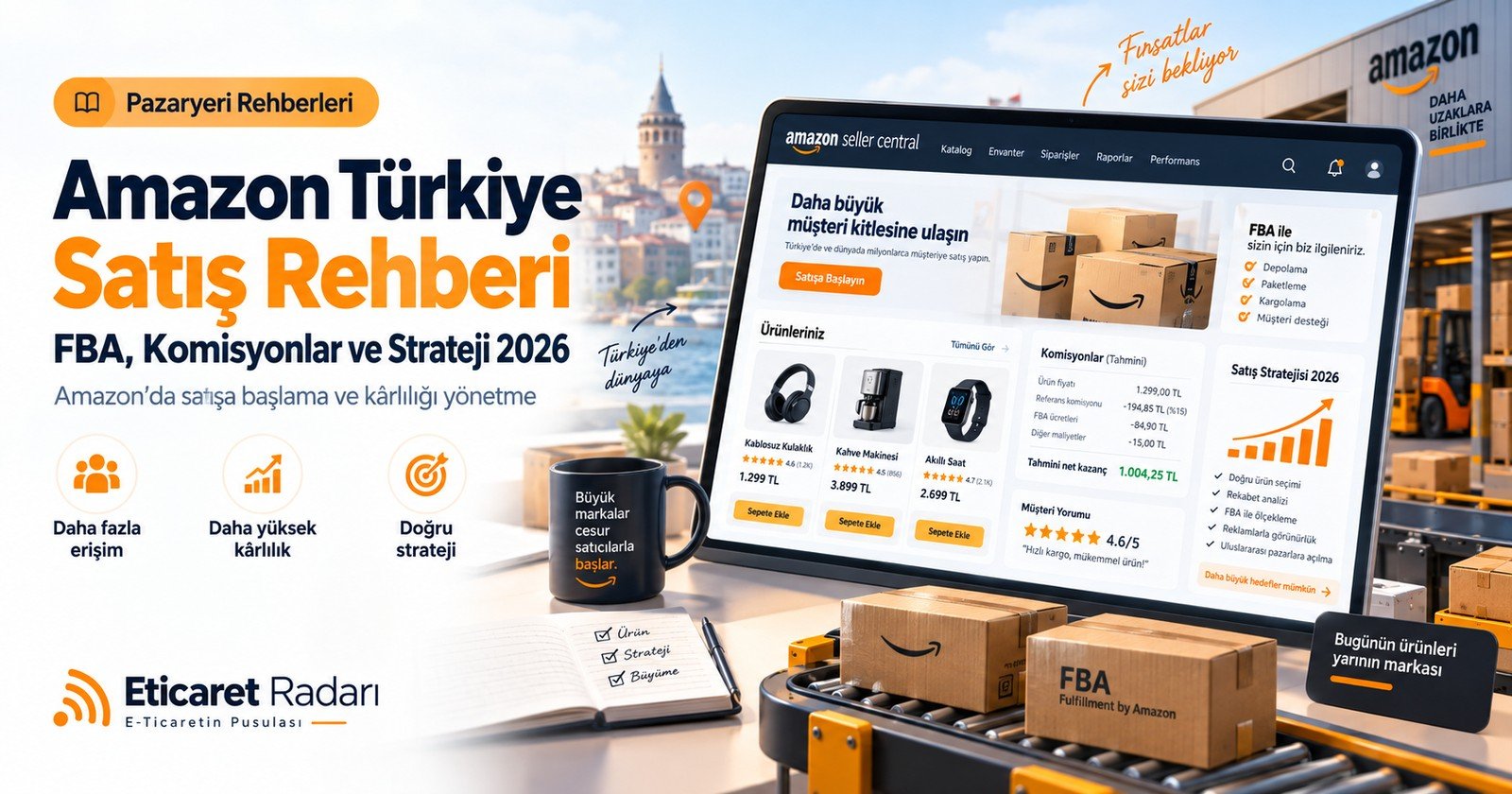 Amazon Türkiye Satış Rehberi 2026: FBA ve Komisyonlar