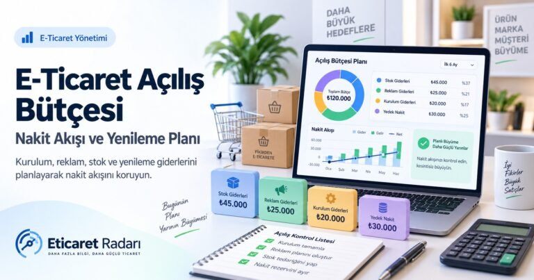 E-Ticaret Açılış Bütçesi: Nakit Akışı ve Yenileme Planı