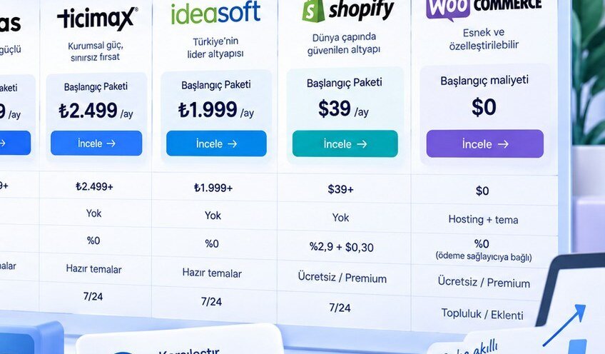 E-Ticaret Altyapısı Fiyatları: Paket ve Ücret Karşılaştırması
