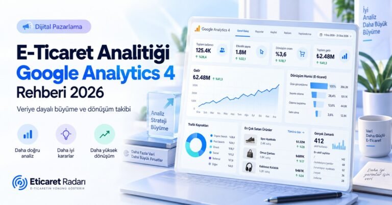 E-Ticaret Analitiği 2026: Google Analytics 4 Rehberi