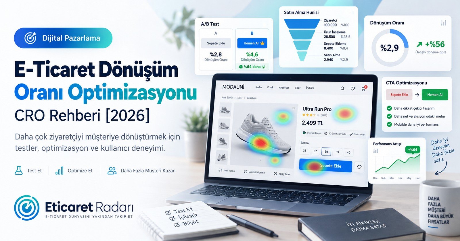 E-Ticaret Dönüşüm Oranı Optimizasyonu (CRO) Rehberi 2026