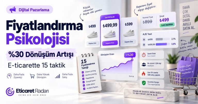 E-Ticarette Fiyatlandırma Psikolojisi: 15 Taktik