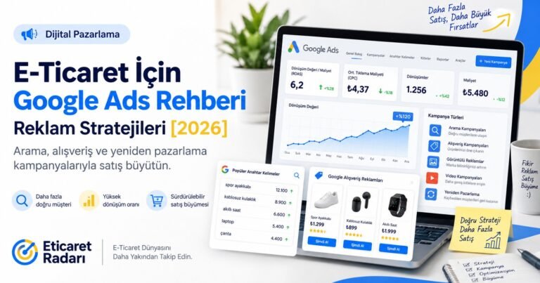E-Ticaret İçin Google Ads Rehberi 2026: Reklam Stratejileri