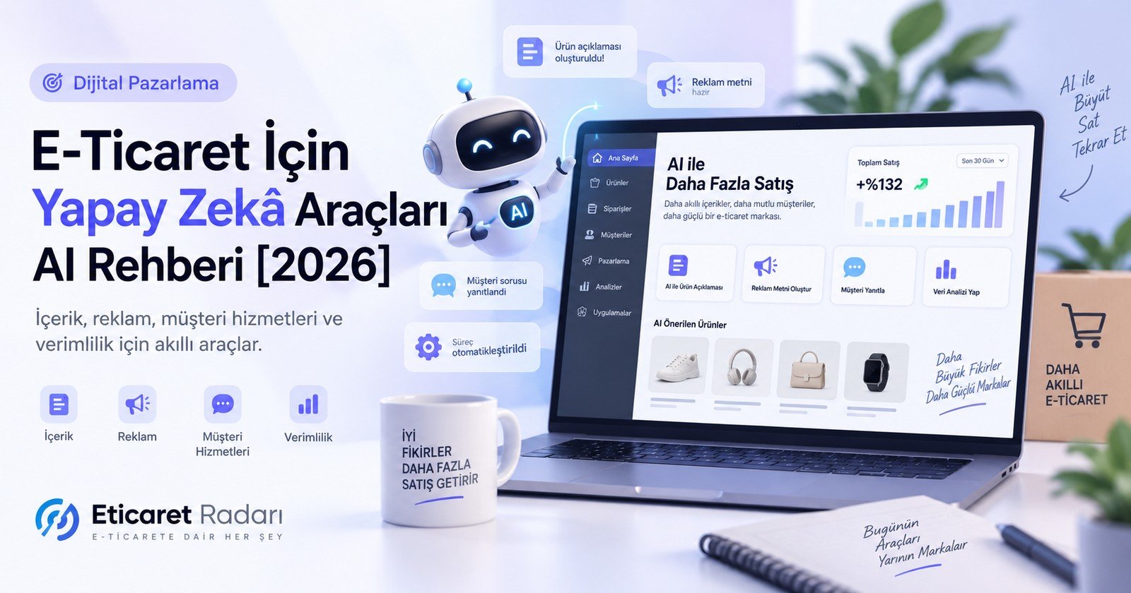 E-Ticaret İçin Yapay Zekâ Araçları 2026: AI Rehberi