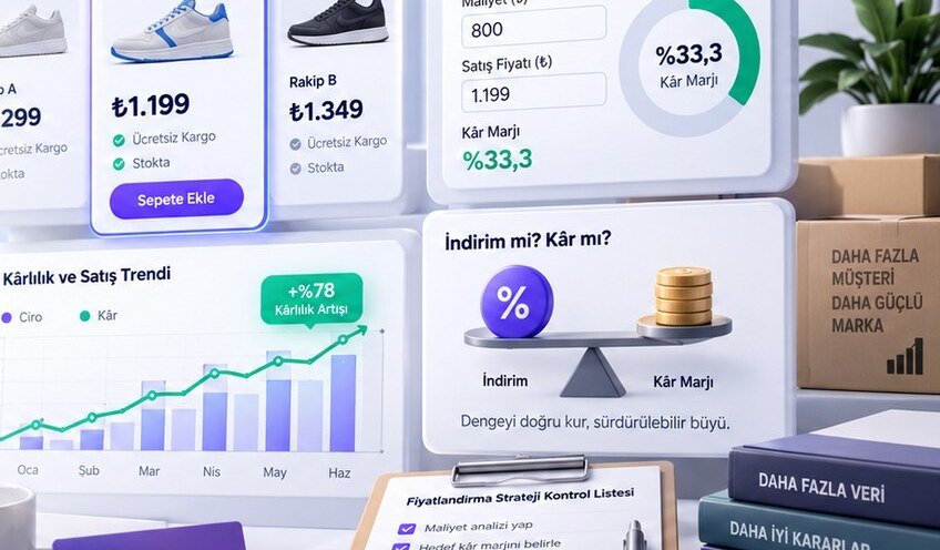 E-Ticarette Fiyatlandırma Stratejileri: Kâr Marjı Rehberi [2026]