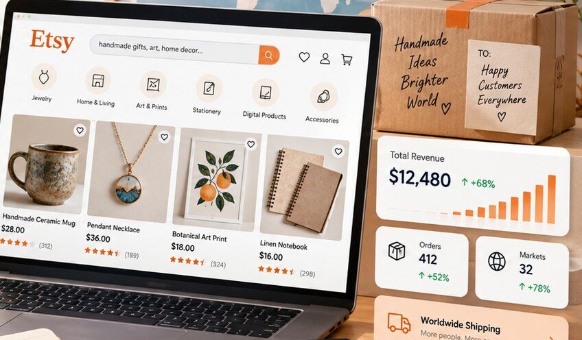 Etsy Türkiye Satış Rehberi: Yurt Dışından Para Kazanın [2026]