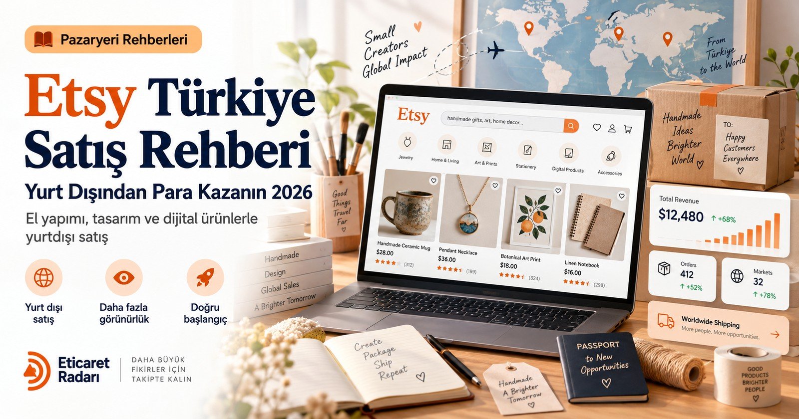 Etsy Türkiye Satış Rehberi 2026: Yurt Dışına Satış