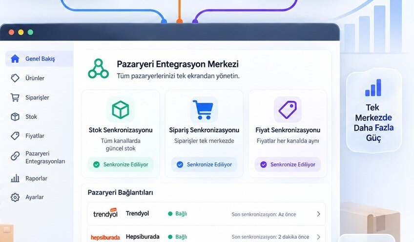 Pazaryeri Entegrasyonu Nedir? Trendyol, Hepsiburada, N11 Rehberi [2026]