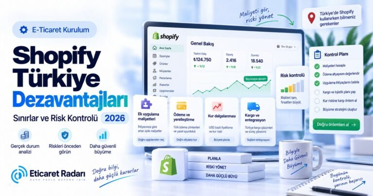 Shopify Türkiye Dezavantajları: Sınırlar ve Risk Kontrolü