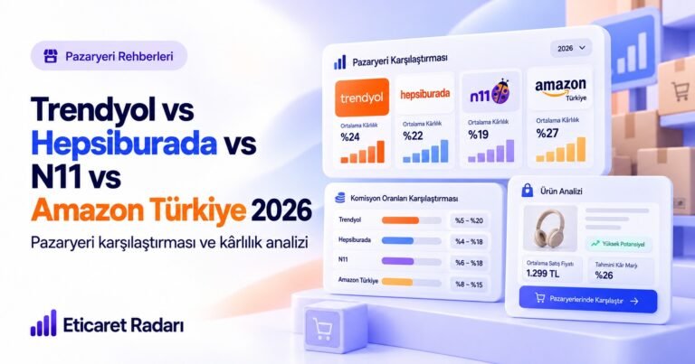 Trendyol vs Hepsiburada vs N11 vs Amazon Türkiye 2026