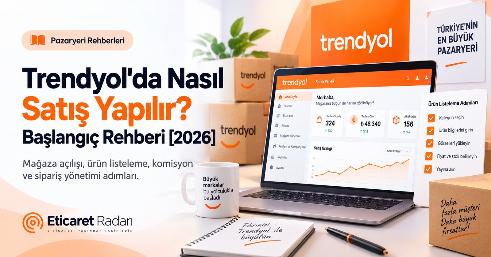 Trendyol’da Nasıl Satış Yapılır? Başvuru ve İlk Sipariş