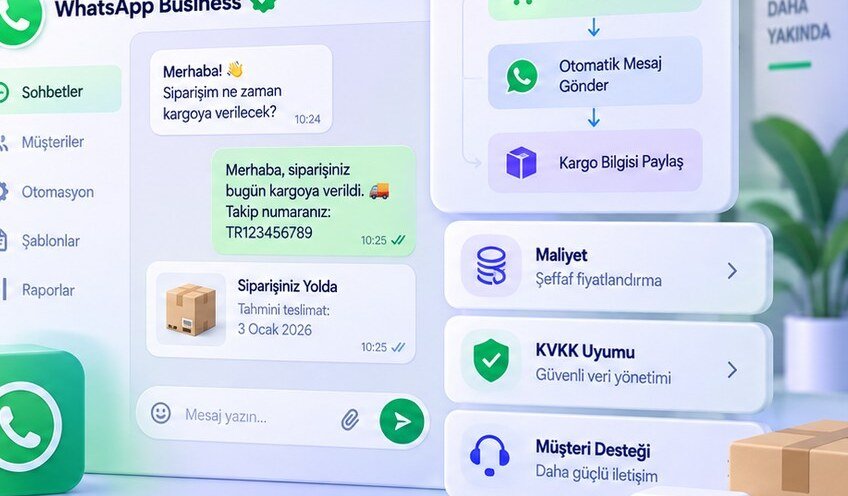 WhatsApp Business API ile E-Ticaret 2026: Türkiye Rehberi, Maliyet ve KVKK