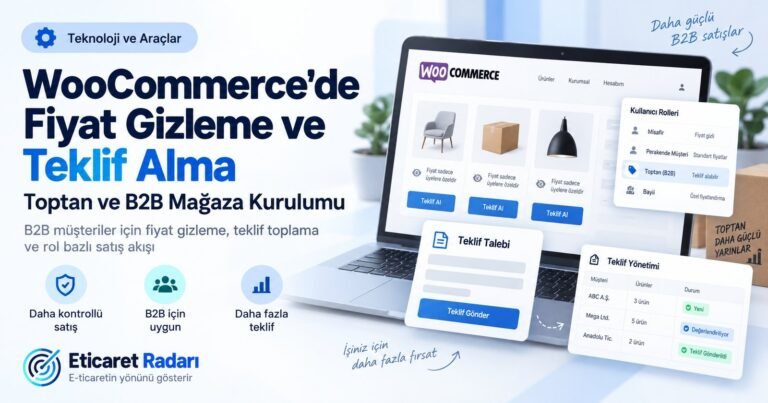 WooCommerce'de Fiyat Gizleme ve Teklif Alma: Toptan ve B2B Mağaza Kurulumu