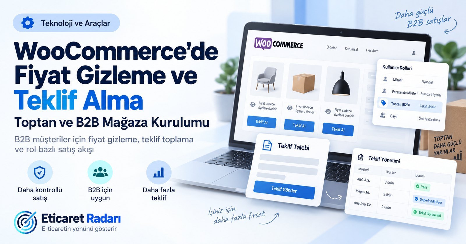 WooCommerce’de Fiyat Gizleme ve Teklif Alma: Toptan ve B2B Mağaza Kurulumu