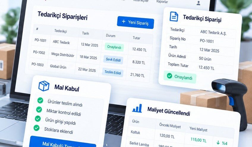WooCommerce’de Satın Alma Siparişi ve Mal Kabul: Tedarikçi Siparişiyle Ürün Maliyeti Takibi