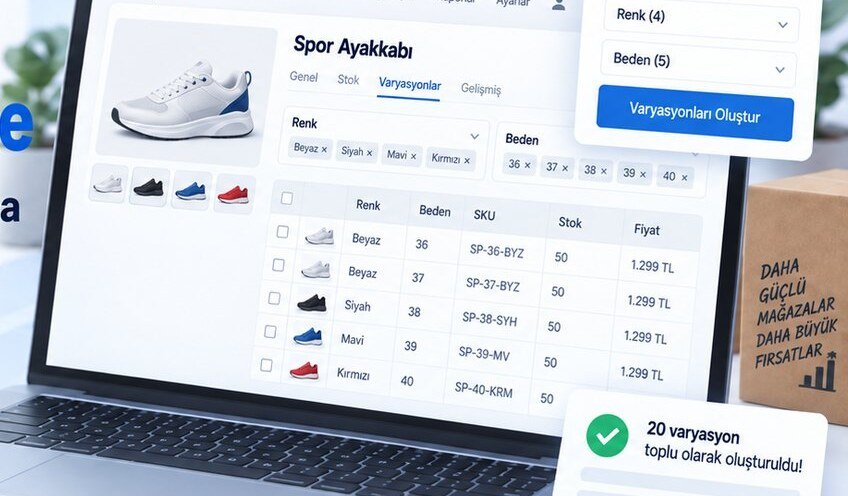 WooCommerce’de Varyasyonlu Ürün Ekleme: Tüm Varyasyonları Tek Seferde Oluşturma
